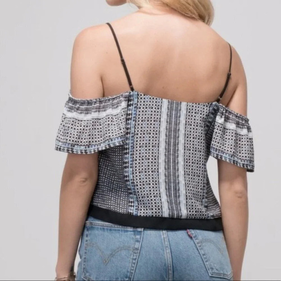 NWT Revolve Greylin Keeley Off Shoulder Button Top - Picture 5 of 10